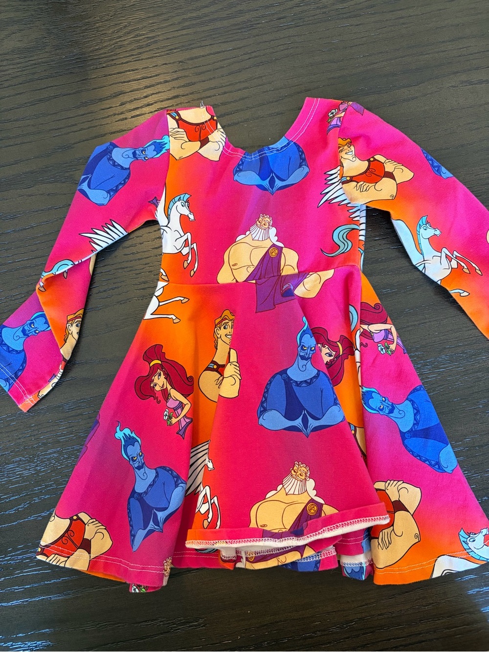 Girls' Pink Disney Hercules Character Twirl Dress